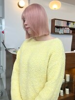 リヴ オオサカ(LIV OSAKA)&nbsp;ホワイトピンク×ボブ/ブリーチ/ダブルカラー【梅田】