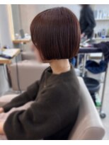 エレノア 渋谷公園通り店(Eleanor)&nbsp;【中澤】ピンクベージュ×丸みミニボブ