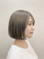 アース 天満橋店(HAIR & MAKE EARTH)&nbsp;【艶髪】白髪ぼかしハイライト小顔ショート×透明感