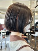 天神大名顔周りレイヤーカットミディアムボブタッセルボブ今泉