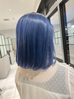 アース コアフュールボーテ 諏訪店(EARTH coiffure beaute)&nbsp;ブルーラベンダーダブルカラーミニボブ