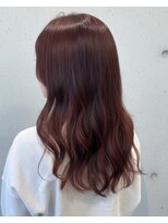 フラップ 豊橋(FLAP)&nbsp;ブリーチなしカラー暖色暖色巻き髪仕上げ◎