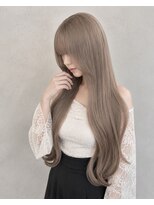 アース 大曽根店(HAIR&MAKE EARTH)&nbsp;ミルクティーベージュ×トレンドハッシュカット