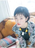 黒髪ショートバング/20代/30代/40代/水島/倉敷