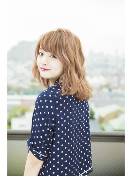 サロンドメルシー (salon de merci) 【merci 青葉台】伸ばしかけアッシュブラウンカール ふわミディ