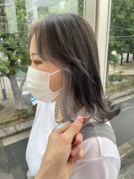 インク サカエ(inq sakae) アッシュ系でインナーカラー★