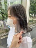 アッシュ系でインナーカラー★