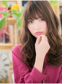★キャラメルベージュ韓国風抜け感小顔ロング20代30代40代★8