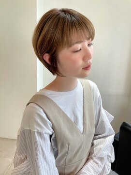 シータ(sheta) 【表参道sheta/中澤】マッシュショートカーキグレージュボブ