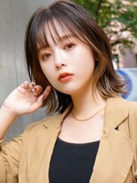 ラフィス ヘアー ピーチ 岡山店(La fith hair peach)&nbsp;【La fith】ベージュイヤリングカラー×くびれヘア