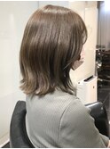 ショコラベージュメルティカラー☆くびれヘアカールベビーバング