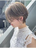 「NUDE」#10代 20代 30代 40代 前髪なしショート 束感ショート