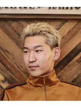 バーバーショップ スバル(BARBERSHOP SUBARU) <理容室><バーバー>ハイトーンザクザクスパイキー無造作