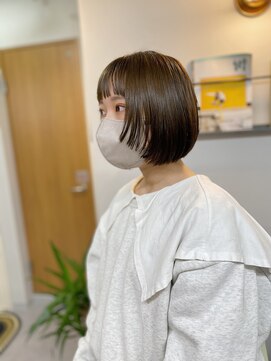 アンドチル 渋谷(AND CHILL) 顔まわりアクセントレイヤー/ミニボブ【AND CHILL渋谷】