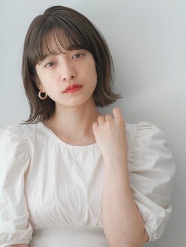 ガーデン タチカワ(garden tachikawa) 切りっぱなしボブ × 透けバング