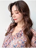 20代30代40代レトロガーリー外国人風ラフウェーブロングヘア
