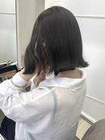 シーン(seen)&nbsp;【くびれヘア×ラベンダーグレージュ】小顔カット　大人かわいい