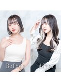 エクステで地毛が伸びたようなナチュラルに仕上げることが得意♪