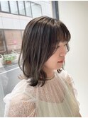 レイヤーカット/ミディアム/ショコラブラウン