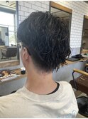 【EIGHT上尾】お客様スタイル_デザインカラー_メンズパーマ
