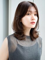 レノラ 本町(LENORA)&nbsp;レイヤーカットレイヤーロングヌーディベージュアースカラー