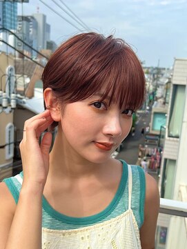 ロンド パルティール 大宮(Lond partir) カールセミディシアカラー姫カットダークアッシュショート