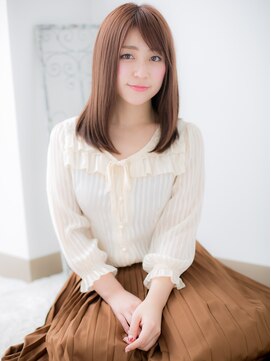 アートサロン センター北(art salon) センター北/髪質改善/斜めバング☆ベージュピンク☆ストレートi