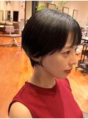 くびれショート/前髪短め/30代/40代/50代/エイジレス