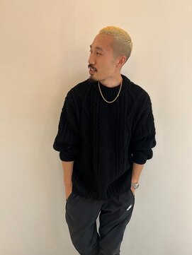 カフカ(CAFCA) 金髪フェード外国人サッカー選手ぽい髪型【Taisuke】