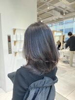 ザックギンザ(ZACC ginza) 地毛風グレージュ/ミディアム/レイヤー/こなれミディ/イメチェン