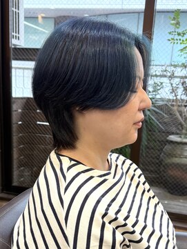 キャラ 池袋本店(CHARA) ハンサムウルフセンターパート◎アンブレラカラー【池袋/ボブ】