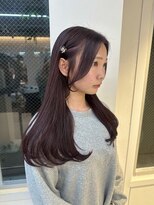 エムサロン 高崎あら町テラス店(emusalon)&nbsp;［rena］ラベンダーピンク×顔まわりカット