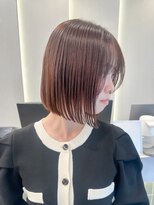 ロンド ブランシュ 錦糸町北口(Lond blanche)&nbsp;ブリーチなしチェリーブラウン髪質改善イルミナカラー韓国錦糸町