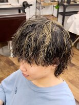 メルシー トータル ブランディング サロン(merci TOTAL BRANDING SALON)&nbsp;メンズマッシュウルフ　メッシュツイストスパイラルパーマ