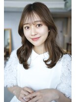 アイティー バイ アルバム 浦和店(IT by ALBUM)&nbsp;顔周りレイヤーオリーブベージュグレージュ_F30161