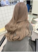 渋谷ブリーチカラーハイトーンカラーミルクティーベージュ30代