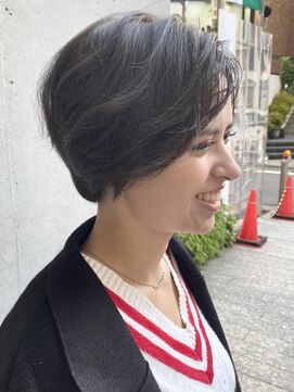 サロン ハナノ(Salon Hanano) ショートボブレイヤーカット20代30代40代オリーブベージュ
