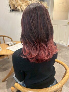 裾カラー/グラデーション/20代/30代/40代/50代/レイヤー