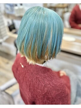 ラウラアンドロー(LAURA&RO) ダブルカラー/ケアブリーチ/インナーカラー/ベージュ【塚口】