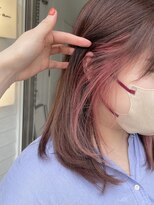 ルイ(ROUIS produced by LUCK 津田沼)&nbsp;インナーカラー/ピンク/大人ヘア/若見えカット