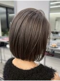 京都西院/ベージュカラー ブリーチ 髪質改善 ダブルカラー