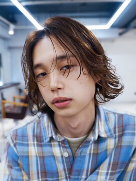 アンサー 原宿(ANSWER) メンズボブメンズミディアムパーマニュアンスパーマルーズパーマ