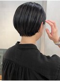 20代30代前髪なしショートハンサムショート丸みショートレイヤー