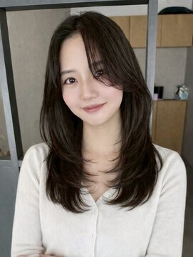 エトワ 中央店(etoi) 大分ミディアムボブレイヤー軽め韓国レイヤーくびれスタイル