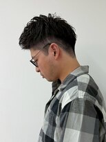 ロットオム 茅ヶ崎(Lot HOMME) リバースセンターパート/ニュアンスウルフ/ダウンバング/茅ヶ崎