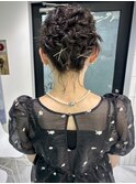 ボブアップアレンジふわふわアレンジ結婚式ヘアセット吉祥寺◎