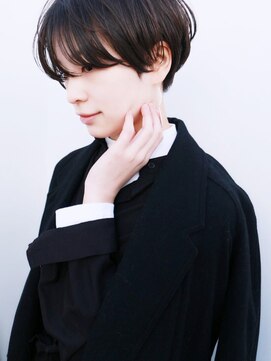 ドロップ(drop) 大人のシンプル黒髪ショートヘアスタイル〈〈〉表参道drop〉