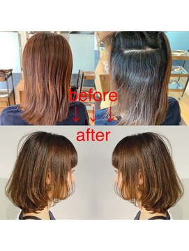 サロン マーニ(salon m ni) 地毛風ストカールbefore→after