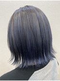 切りっぱなしボブ×バレイヤージュ