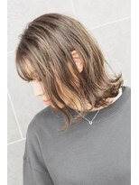 サンクレポ&nbsp;プラチナアッシュカラー☆外ハネボブ